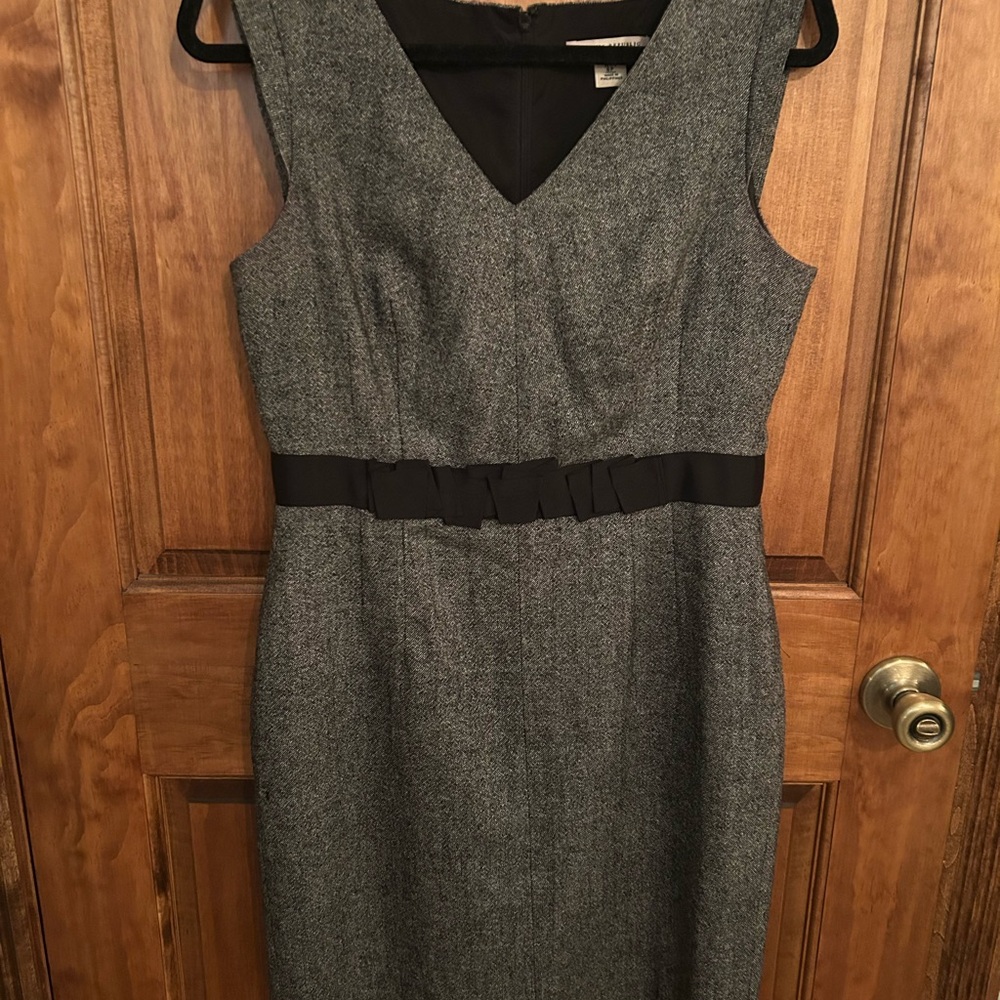 Banana Republic Gray Sheath Midi Dress